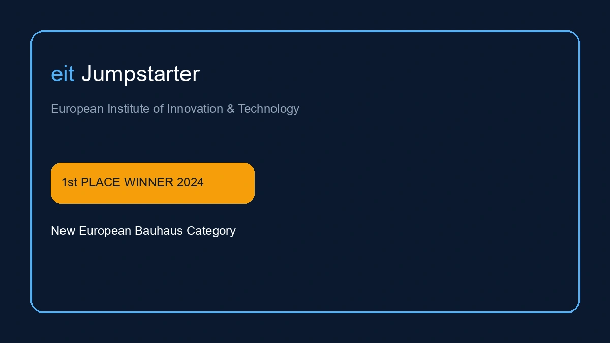Imagen conceptual de apoyo generada por IA - Trofeo y certificado de premio europeo de innovación edtech