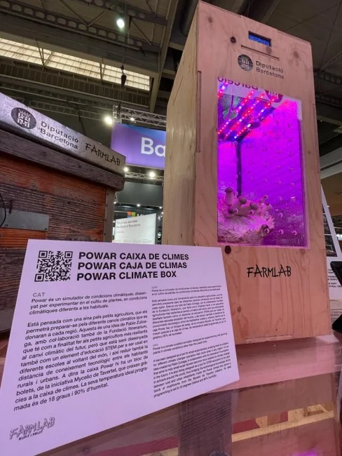 The POWAR box on display with its