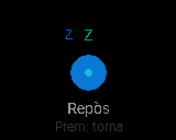 Pantalla del P-Bit: Avís en entrar en repòs