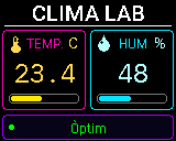 Pantalla del P-Bit: Clima Lab