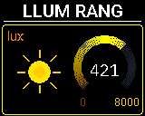 Pantalla Llum del P-Bit en la vista Rang