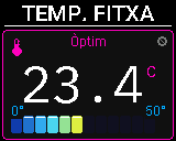 Pantalla Temperatura del P-Bit en la vista Fitxa