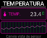 Pantalla del P-Bit: Temperatura