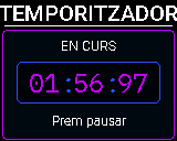 Pantalla del P-Bit: Timer, compte enrere
