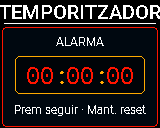 Pantalla del P-Bit: Timer, alarma en acabar