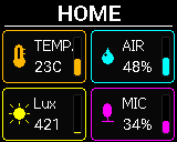 P-Bit screen: Home