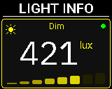 P-Bit Light screen in the Info view