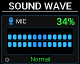 P-Bit Sound screen in the Sound Wave view