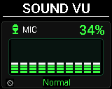 P-Bit Sound screen in the Sound VU view