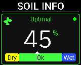 P-Bit Soil screen in the Info view