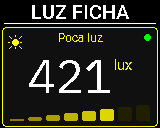 Pantalla Luz del P-Bit en la vista Ficha