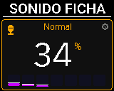 Pantalla Sonido del P-Bit en la vista Ficha