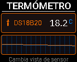 Pantalla del P-Bit: Termómetro