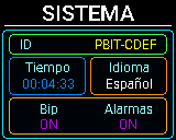 Pantalla del P-Bit: Sistema