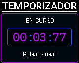 Pantalla del P-Bit: Timer, cronómetro en marcha