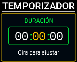 Pantalla del P-Bit: Timer, editor de duración
