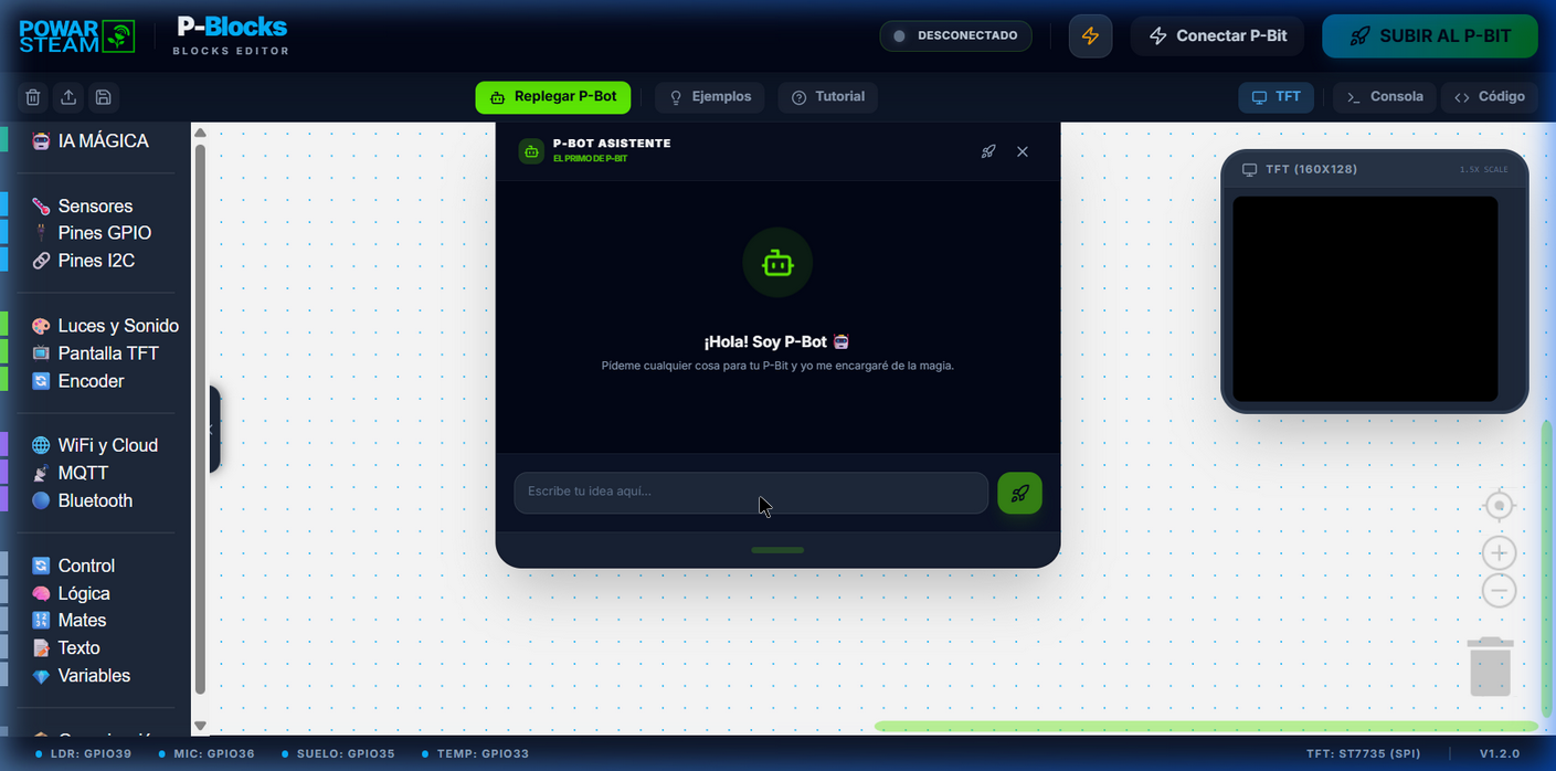 P-Bot AI assistant in P-Blocks